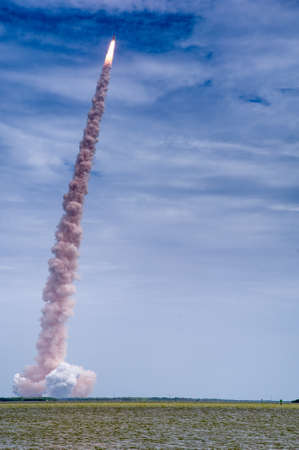 Launch of Atlantis-STS-135 at NASA Kennedy Space Center, Florida, USAのeditorial素材