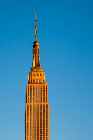 Low angle view of a building, Empire State Building, New York City, New York State, USAのeditorial素材