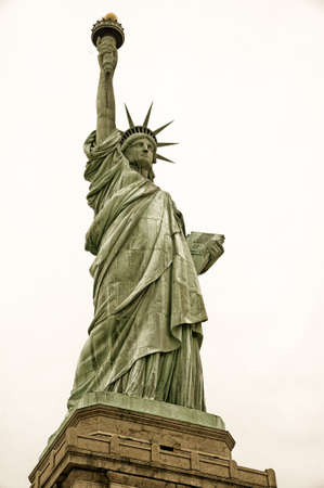 Statue Of Liberty in Liberty Island, New York City, USAの写真素材