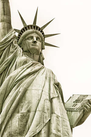 Statue Of Liberty in Liberty Island, New York City, USAの写真素材
