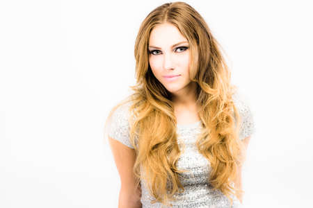 Image of an attractive young woman posingの写真素材