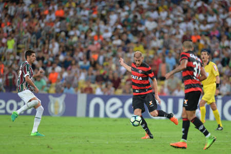 Rio, Brazil - jun 03, 2017: Uillian Correa player in match between Fluminense and Vitoria by the Brazilian championship in Maracana Stadiumのeditorial素材