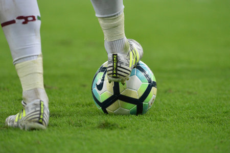 Rio, Brazil - jun 03, 2017: ball in match between Fluminense and Vitoria by the Brazilian championship in Maracana Stadiumのeditorial素材