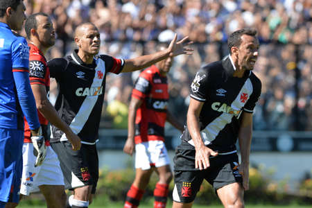 Rio, Brazil - jun 26, 2017: Nene player in match between Vasco and  Atletico-GO by the Brazilian championship in Sao Januario Stadiumのeditorial素材