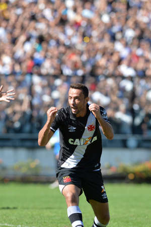 Rio, Brazil - jun 26, 2017: Nene player in match between Vasco and  Atletico-GO by the Brazilian championship in Sao Januario Stadiumのeditorial素材
