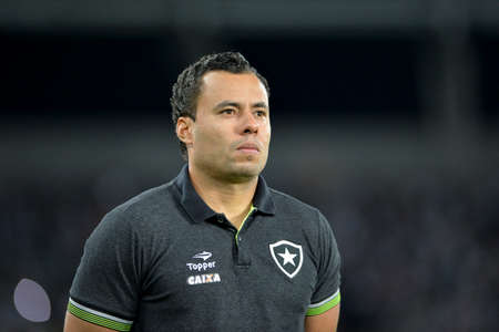 Rio, Brazil - june 26, 2017: Jair Ventura coach in match between Botafogo and  Avai by the Brazilian championship in Nilton Santos Stadiumのeditorial素材