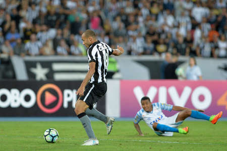 Rio, Brazil - june 26, 2017: Roger player in match between Botafogo and  Avai by the Brazilian championship in Nilton Santos Stadiumのeditorial素材