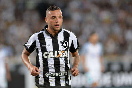 Rio, Brazil - june 26, 2017: Guilherme player in match between Botafogo and  Avai by the Brazilian championship in Nilton Santos Stadiumのeditorial素材