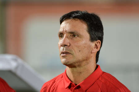 Rio, Brazil - jun 28, 2017: Ze Ricardo coach in match between Flamengo and  Santos by the Brasil Cup in Ilha do Urubu Stadiumのeditorial素材