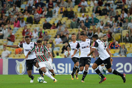 Rio, Brazil - august 21, 2017: Wendel player in match between Fluminense and  Atletico-MG by the Brazilian championship in Maracana Stadiumのeditorial素材