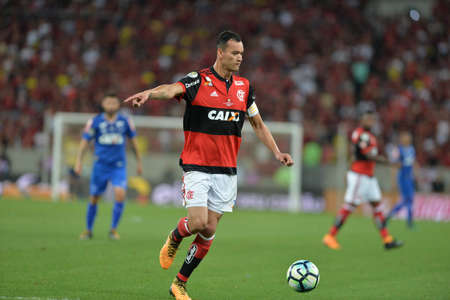 Rio, Brazil - september 07, 2017: Rever player in match between Flamengo and  Cruzeiro by the Brazil cup in Maracana Stadiumのeditorial素材