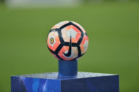 Rio, Brazil - september 14, 2017: ball in match between Fluminense and  LDU by the Sulamericana Cup 2017 in Maracana Stadiumのeditorial素材