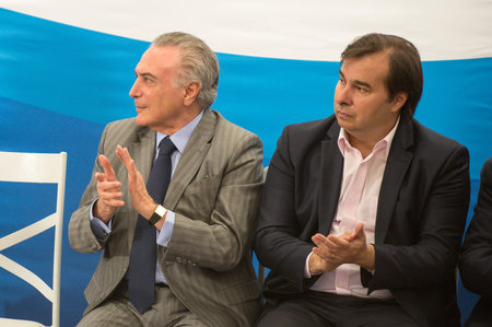 Rio de Janeiro, Brazil - september 15, 2017:  President of Brazil Michel Temer during Inauguration at the radiosurgery center of the State Brain Institute in Rio de Janeiroのeditorial素材