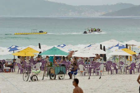 Cabo Frio, Brazil - december 10, 2017: view of Praia do Forte in the spa town of Cabo Frio on the coast of the state of rio de Janeiroのeditorial素材