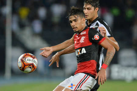 Rio, Brazil - march 03, 2018: Lucas Paqueta player in match between Flamengo and Botafogo by the Carioca Championship in Nilton Santos Stadiumのeditorial素材