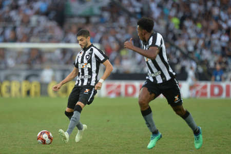 Rio, Brazil - april 01, 2018: Rodrigo PimpÃ£o player in match between Botafogo and Vasco by the Carioca Championship in Nilton Santos Stadiumのeditorial素材