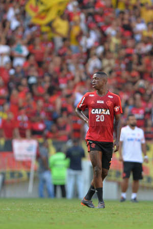 Rio, Brazil - april 17, 2018: Vinicius Junior during training of the Flamengo team preparing for the Libertadores Cup game this Wednesday at Maracana against Santa Feのeditorial素材