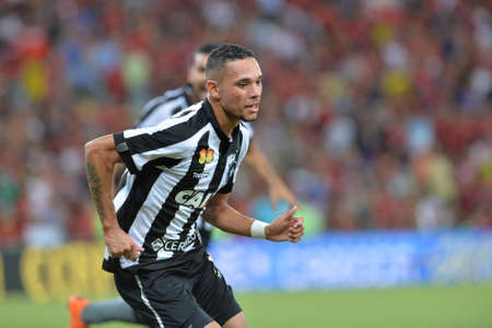 Rio, Brazil - march 28, 2018: Luiz Fernando player in match between Flamengo and Botafogo by the Carioca Championship in Maracana Stadiumのeditorial素材