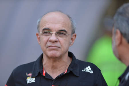 Rio, Brazil - may 06, 2018: Eduardo Bandeira de Mello Flamengo President in match between Flamengo and Internacional by the Brazilian Championship in Maracana Stadiumのeditorial素材