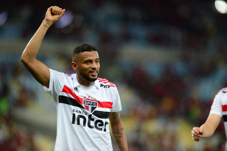 Rio, Brazil - june 18, 2018: Reinaldo player in match between Flamengo and Sao Paulo by the Brazilian Championship in Maracana Stadiumのeditorial素材