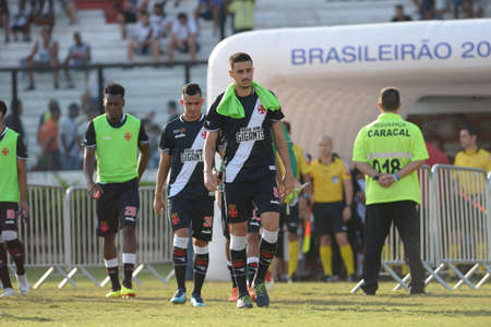 Rio, Brazil - july 22, 2018: Thiago Galhardo player in match between Vasco and Gremio by the Brazilian Championship in Maracana Stadiumのeditorial素材