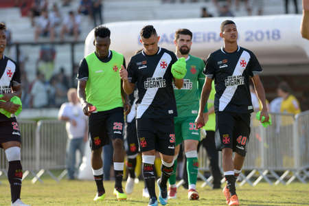 Rio, Brazil - july 22, 2018: Raul player in match between Vasco and Gremio by the Brazilian Championship in Maracana Stadiumのeditorial素材