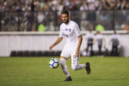 Rio, Brazil - july 19, 2018: Jadson player in match between Vasco and Fluminense by the Brazilian Championship in Sao Januario Stadiumのeditorial素材