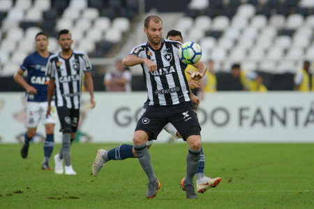 Rio, Brazil - august 04, 2018: Igor Rabello player in match between Botafogo and Santos by the Brazilian Championship in Nilton Santos Stadiumのeditorial素材