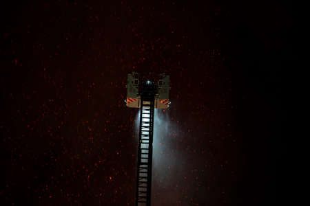Rio de Janeiro, Brazil - september 02, 2018:  Fire in the museum of Brazil, incalculable loss as a lost 200-years-old Rio Museum Institutionのeditorial素材