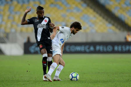 Rio, Brazil - september 01, 2018: Kelvin player h in match between Vasco and Santos by the Brazilian Championship in Maracana Stadiumのeditorial素材