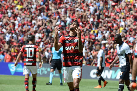 Rio, Brazil - september 02, 2018: Lucas Paqueta player in match between Flamengo 0 and 1 Ceara by the Brazilian Championship in Maracana Stadiumのeditorial素材