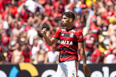 Rio, Brazil - september 02, 2018: Lucas Paqueta player in match between Flamengo 0 and 1 Ceara by the Brazilian Championship in Maracana Stadiumのeditorial素材