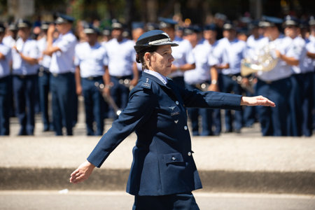 Rio de Janeiro, Brazil - september 07, 2018:  military civic parade celebrating the independence of...