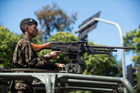 Rio de Janeiro, Brazil - september 07, 2018:  military civic parade celebrating the independence of Brazil.のeditorial素材
