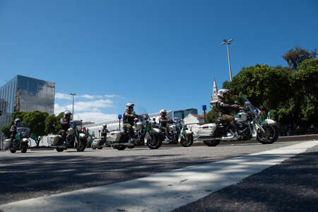 Rio de Janeiro, Brazil - september 07, 2018:  military civic parade celebrating the independence of Brazil.のeditorial素材