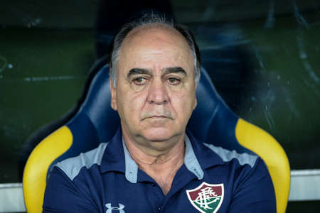 Rio, Brazil - october 04, 2018: Marcelo Oliveira coach in match between Fluminense and Deportivo Cuenca by the Sulamerica Cup in Maracana Stadiumのeditorial素材