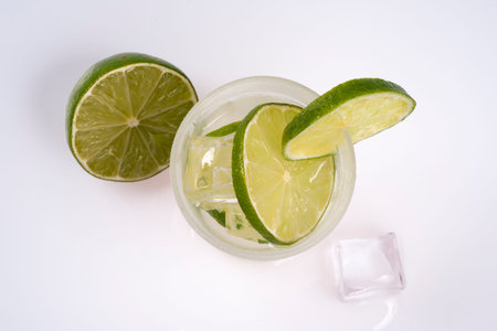 typical Brazilian drink, caipirinha, made with cachaca, sugar and lemon