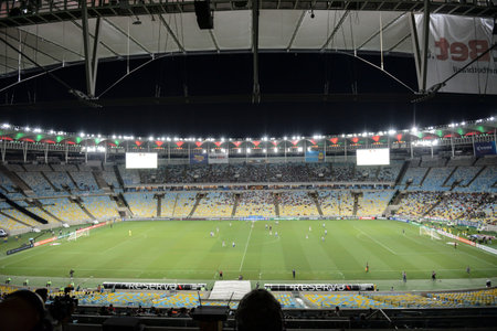 Rio, Brazil - october 08, 2018: Stadium view in match between Fluminense and Parana by the Brazilian Championship in Maracana Stadiumのeditorial素材