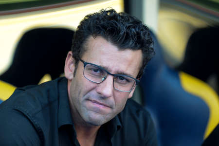Rio, Brazil - november 03, 2018: Alberto Valentim coach in match between Fluminense and Vasco by the Brazilian Championship in Maracana Stadiumのeditorial素材