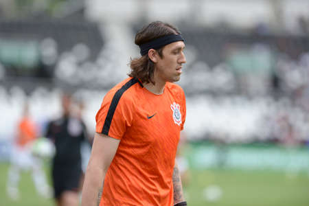 Rio, Brazil - november 04, 2018: Cassio player in match between Botafogo and Corinthians by the Brazilian Championship in Nilton Santos Stadiumのeditorial素材