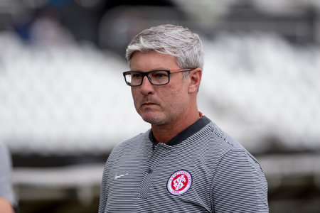Rio, Brazil - november 18, 2018: Odair Helmann referee iin match between Botafogo and Internacional by the Brazilian Championship in Nilton Santos Stadiumのeditorial素材