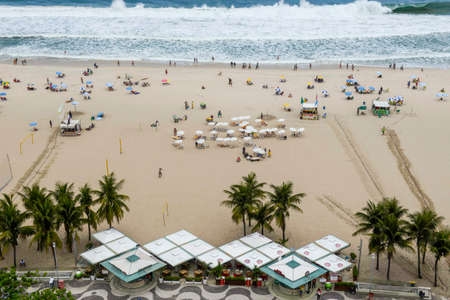 Rio de Janeiro, Brazil - november 10, 2018: View of Copacabana beach from above buildingのeditorial素材