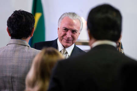 Rio de Janeiro, Brazil - october 12, 2019:  Brazilian President Michel Temer on Mass to Celebrate Brazilian Patroness in Rio de Janeiroのeditorial素材