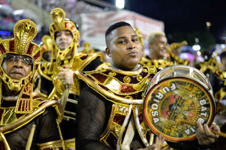 Rio, Brazil - february 17, 2018: Samba School perform at Marques de Sapucai known as Sambodromo, for the Carnival Samba Parade champions.のeditorial素材