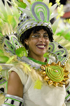 Rio, Brazil - february 17, 2018: Samba School perform at Marques de Sapucai known as Sambodromo, for the Carnival Samba Parade champions.のeditorial素材