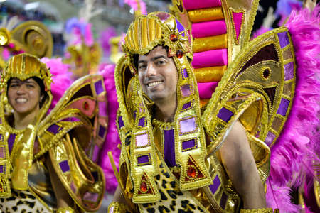 Rio, Brazil - february 17, 2018: Samba School perform at Marques de Sapucai known as Sambodromo, for the Carnival Samba Parade champions.のeditorial素材