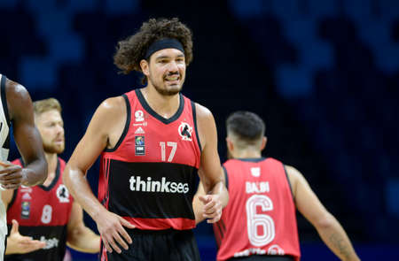 Rio, Brazil - february 15, 2019: Anderson Varejao player in match between Flamengo x Austin Spur by the Intercontinental Cup (basketball) in Arena Carioca 1 Venue.のeditorial素材