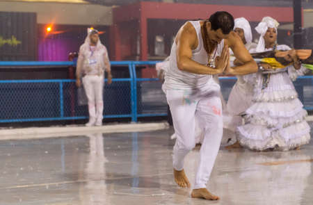 Rio, Brazil - march 01, 2019: Alegria da Zona Sul during the Carnival Samba School Carnival RJ 2019, held at Sambodromo da Marques de Sapucai.のeditorial素材