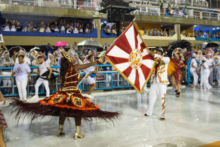 Rio, Brazil - march 01, 2019: Alegria da Zona Sul during the Carnival Samba School Carnival RJ 2019, at Sambodromoのeditorial素材
