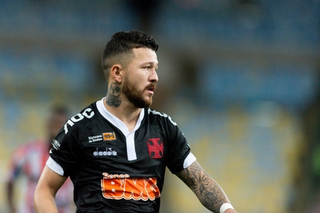 Rio, Brazil - march 27, 2019: Rossi player in match between Bangu and Vasco by the Carioca...